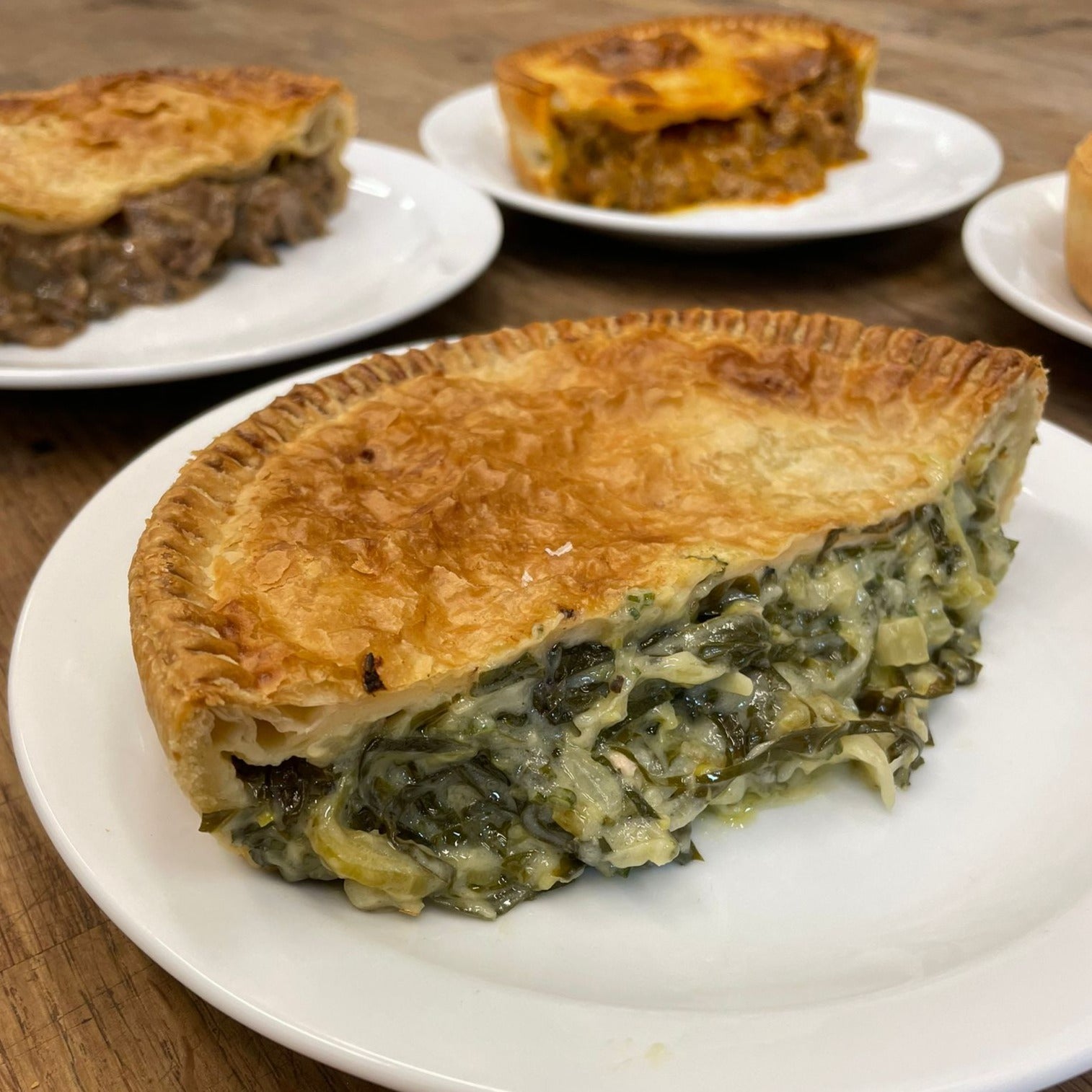 SPRING GREEN, GUBBEEN + CHIVE PIE