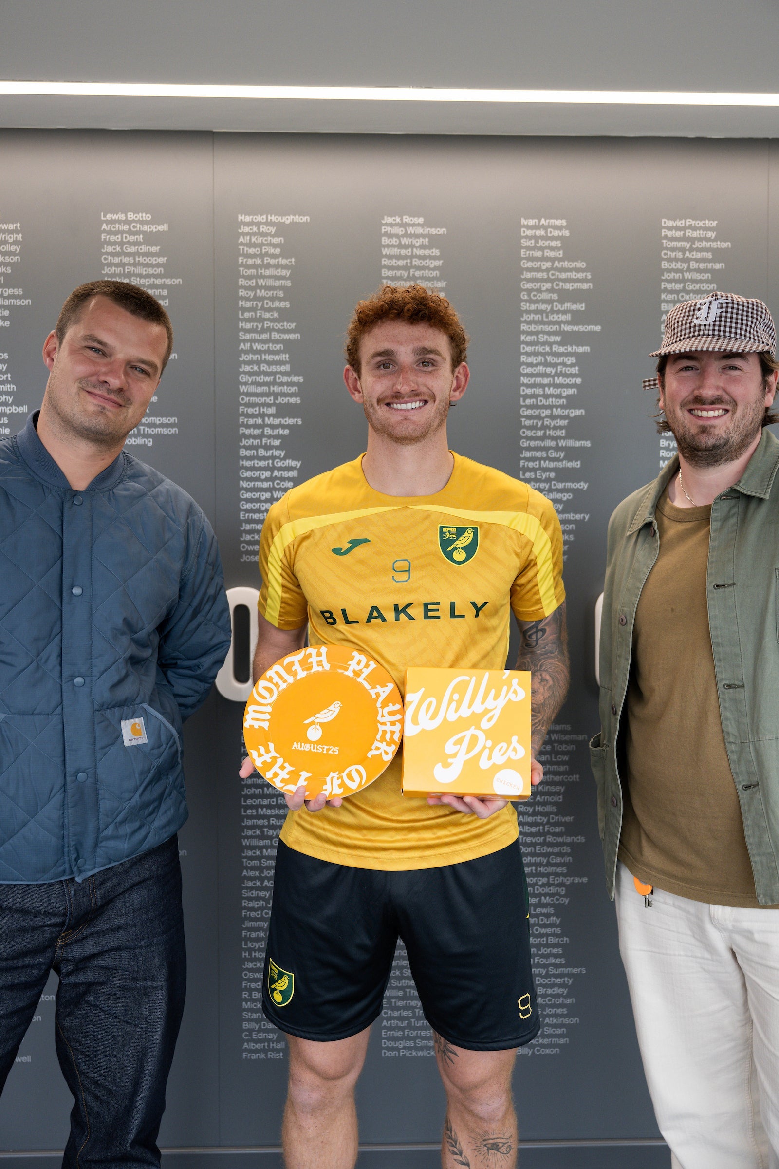 WILLY'S PIES PLAYER OF THE MONTH