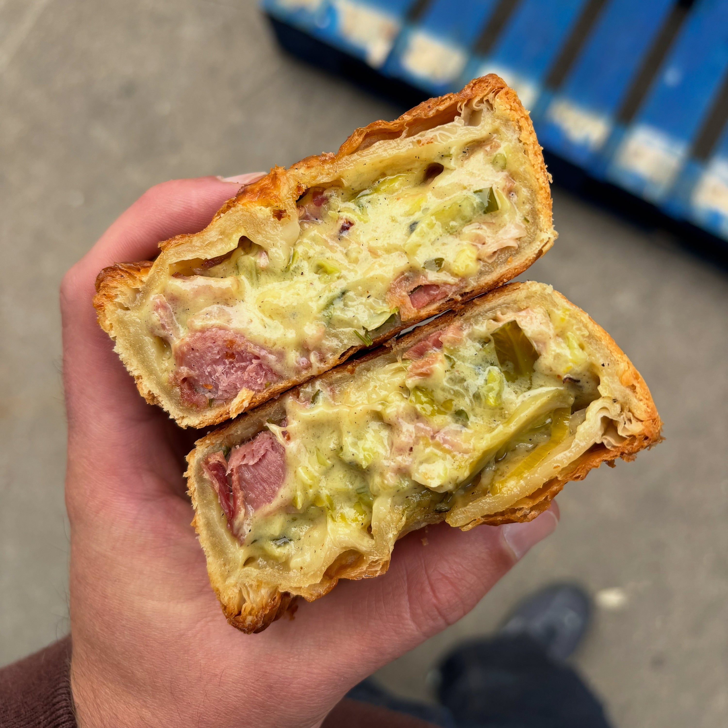 HONEY ROAST HAM, CREAMED BRUSSELS SPROUTS & MUSTARD